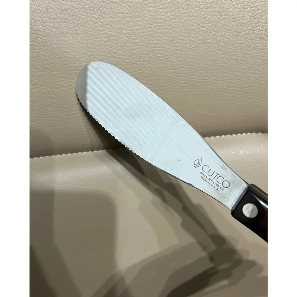 Vintage Cutco Cutlery 1768 Spreader Knife Sandwich Dark Brown